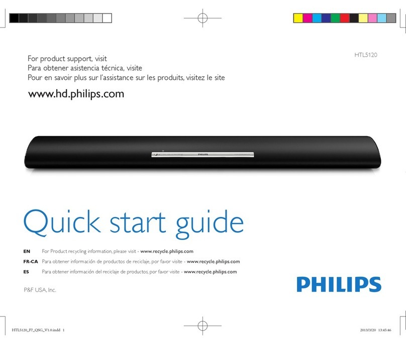 Philips HTL5120 quick start guide