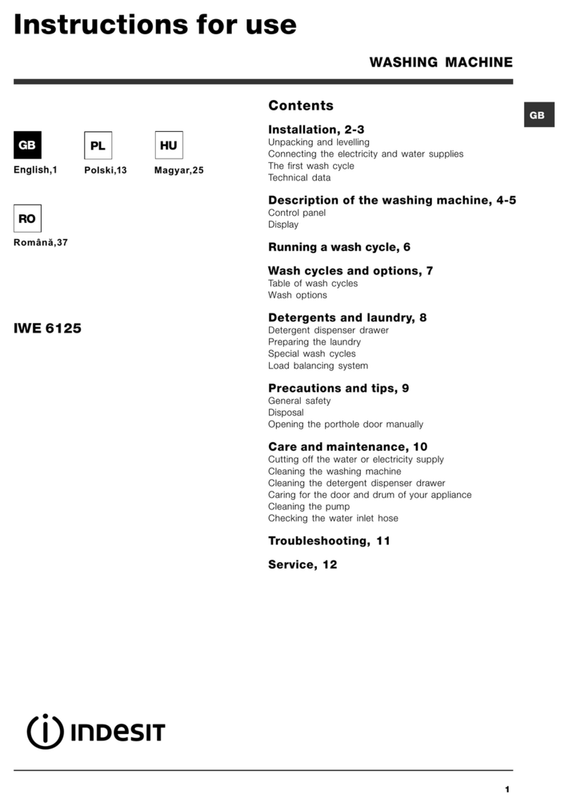 Indesit IWE 6125 User manual