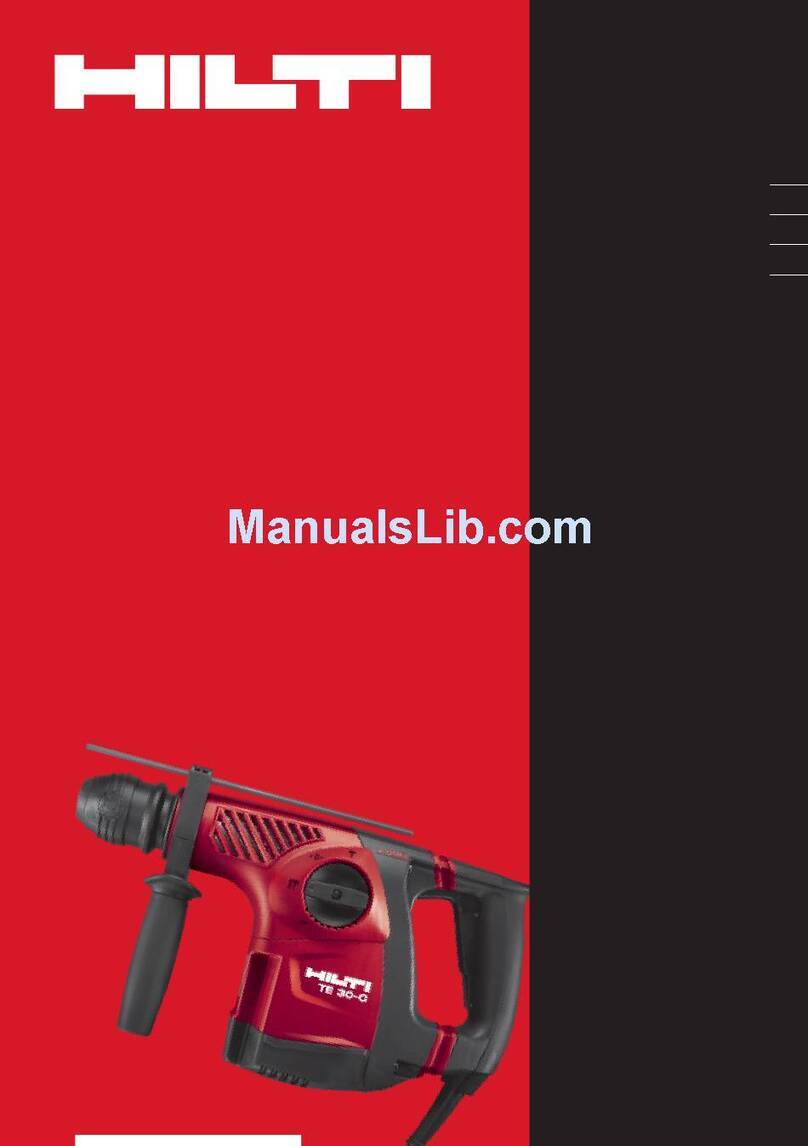 Hilti TE 30 operating instructions