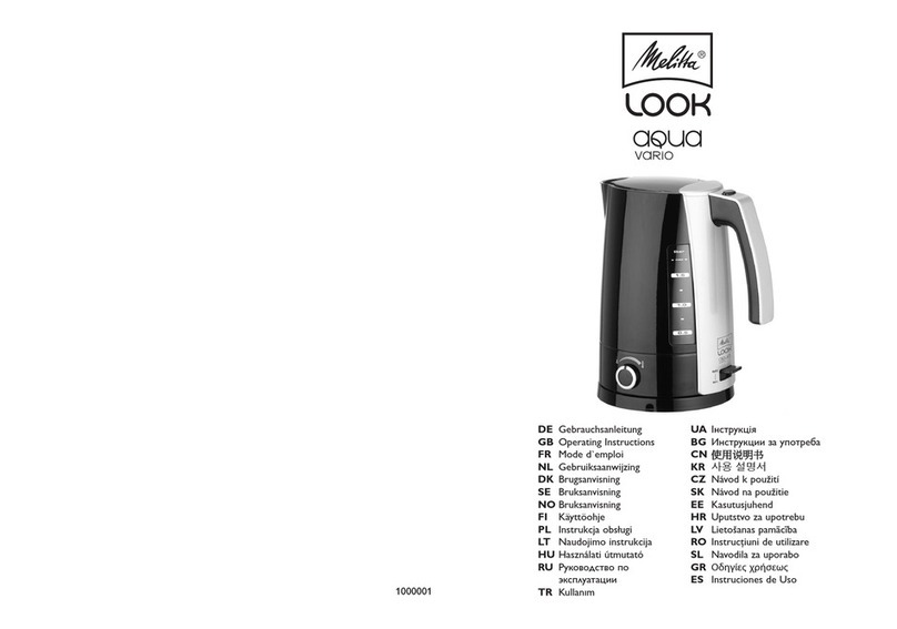 Melitta LOOK AQUA VARIO User manual