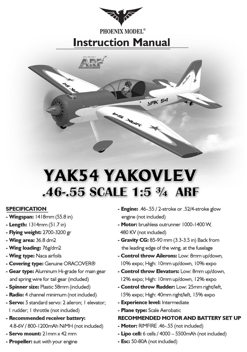 Phoenix Model YAK54 YAKOVLEV User manual