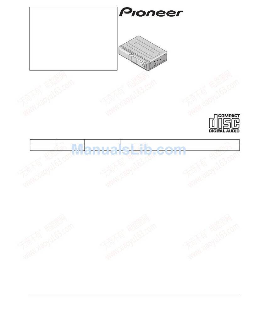 Pioneer CDX-FM677/X1N/UC Servise manual Pioneer CDX-FM677/X1N/UC Servise manual