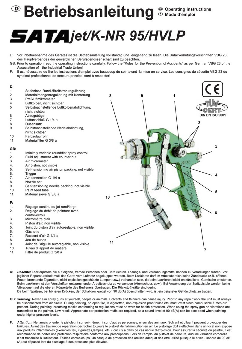 SATA jet K-NR 95 HVLP Operating	 instruction
