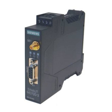 Siemens SINAUT MD720-3 User guide Siemens SINAUT MD720-3 User guide