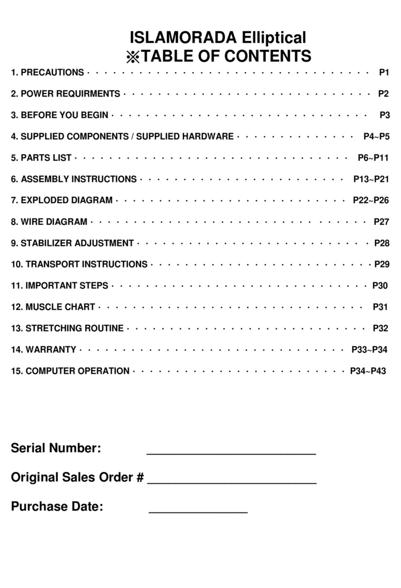 Yowza Islamorada User manual