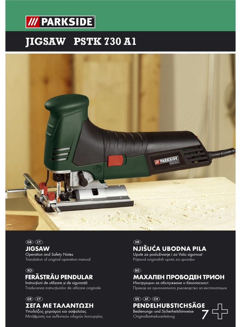 Parkside PSTK 730 A1 Operation and safety notes translation of original operation manual