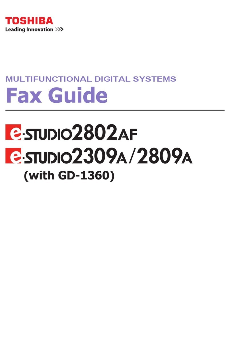 Toshiba e-studio 2802af Installation and maintenance instructions