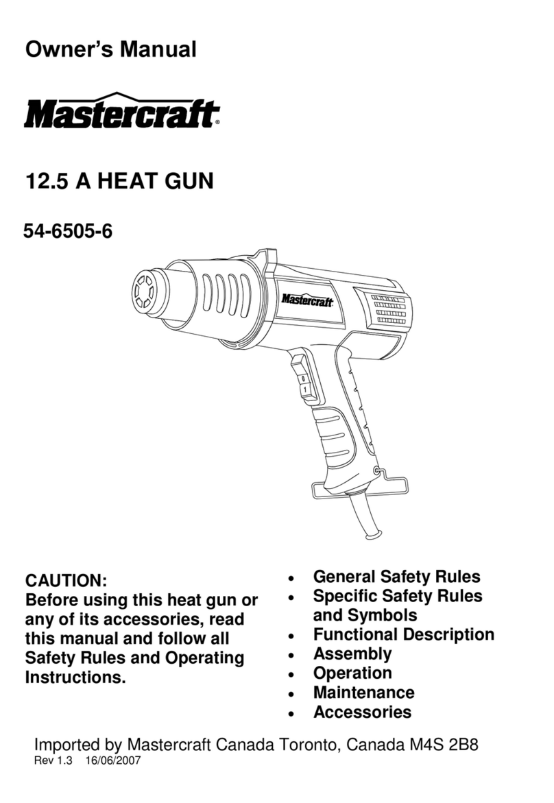 MasterCraft 54-6505-6 owner's manual
