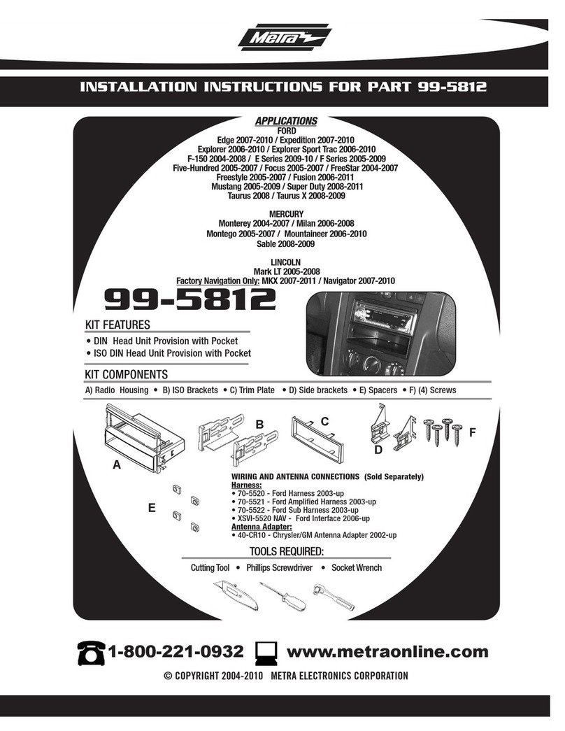 Metra Electronics 99-5812 User manual