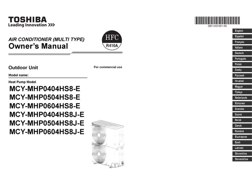 Toshiba MCY-MHP0404HS8-E User manual