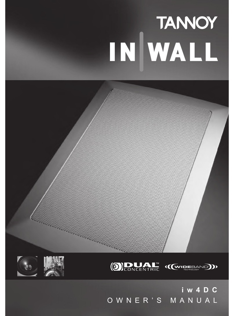 Tannoy iw4DC User manual