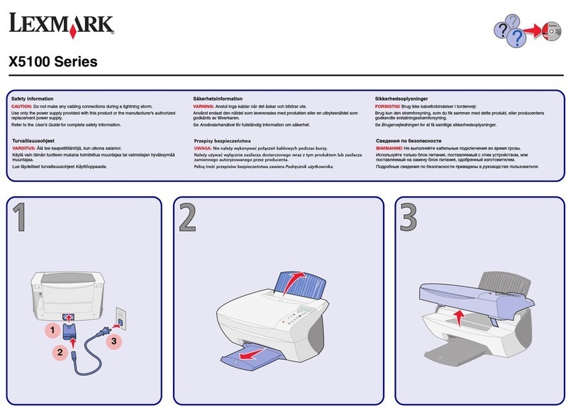 Lexmark X5100 Series User manual