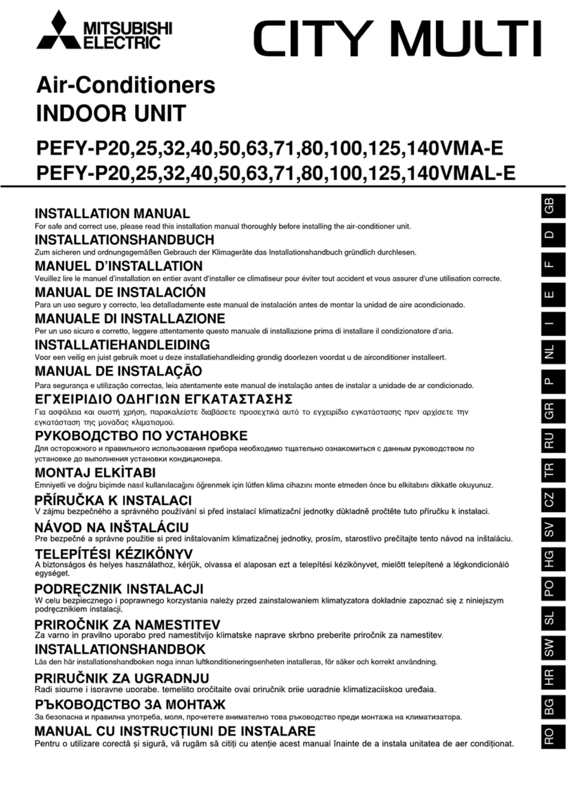 Mitsubishi Electric CITY MULTI PEFY-P20 VMS1-E User manual