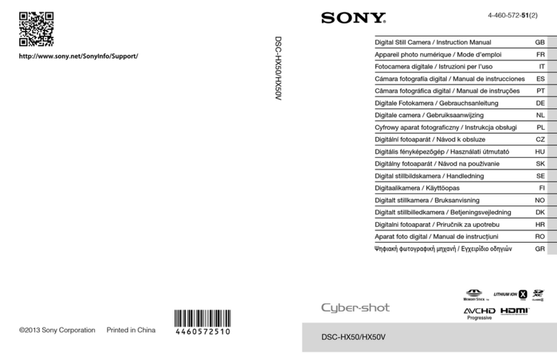 Sony Cyber-shot DSC-HX50 instruction manual