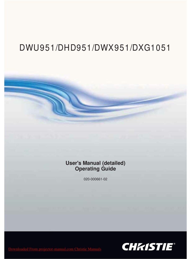 Christie DWU951 user manual
