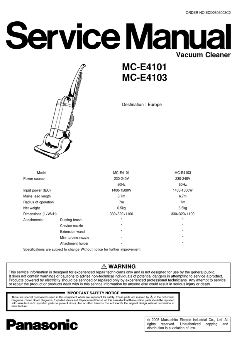 Panasonic MC-E4101 Service manual