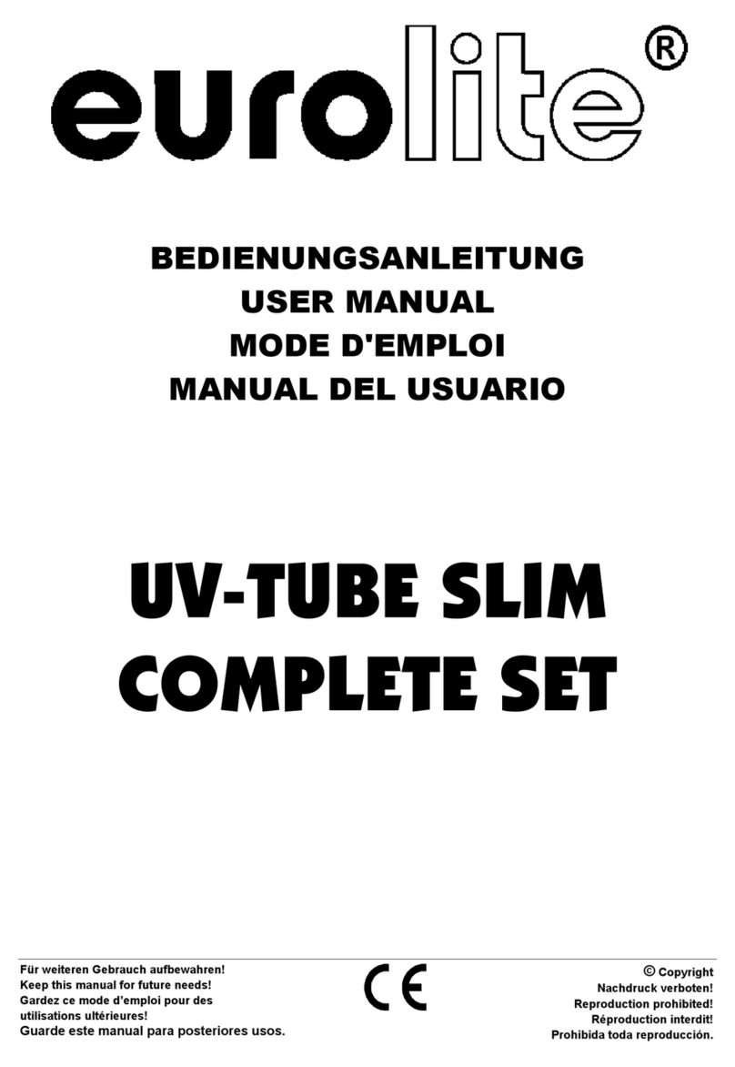 EuroLite UV-TUBE SLIM User manual