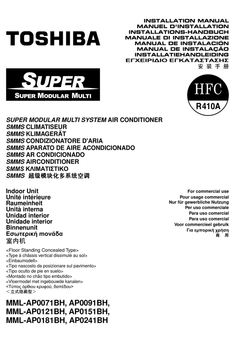 Toshiba MML-AP0071BH installation manual