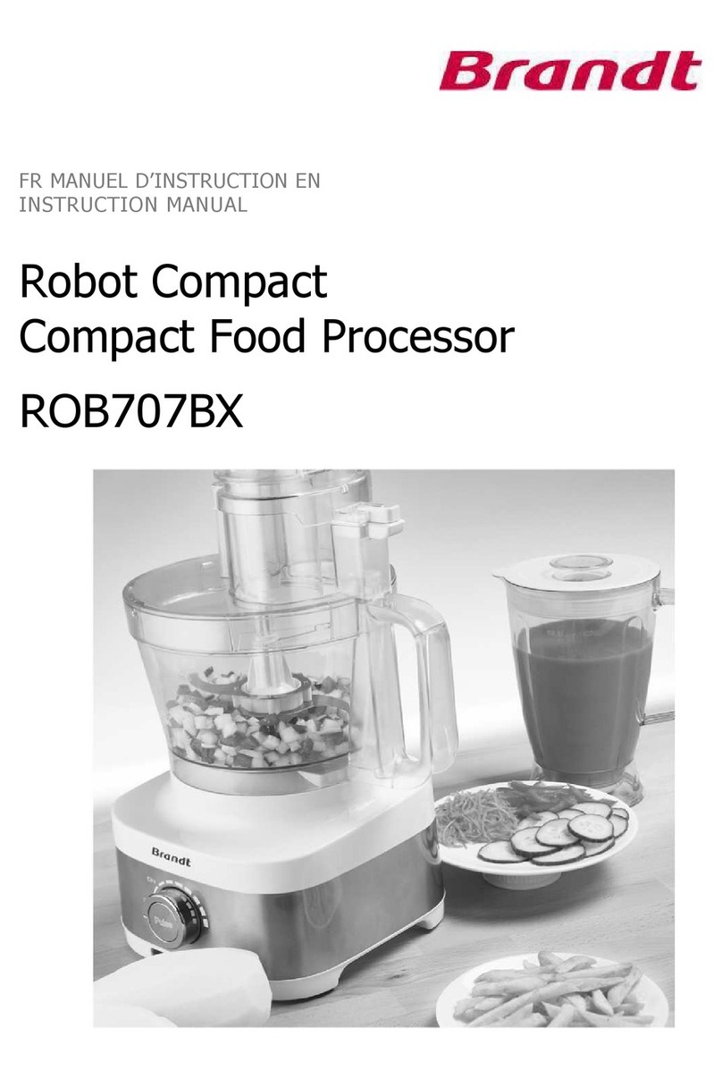 Brandt ROB707BX instruction manual