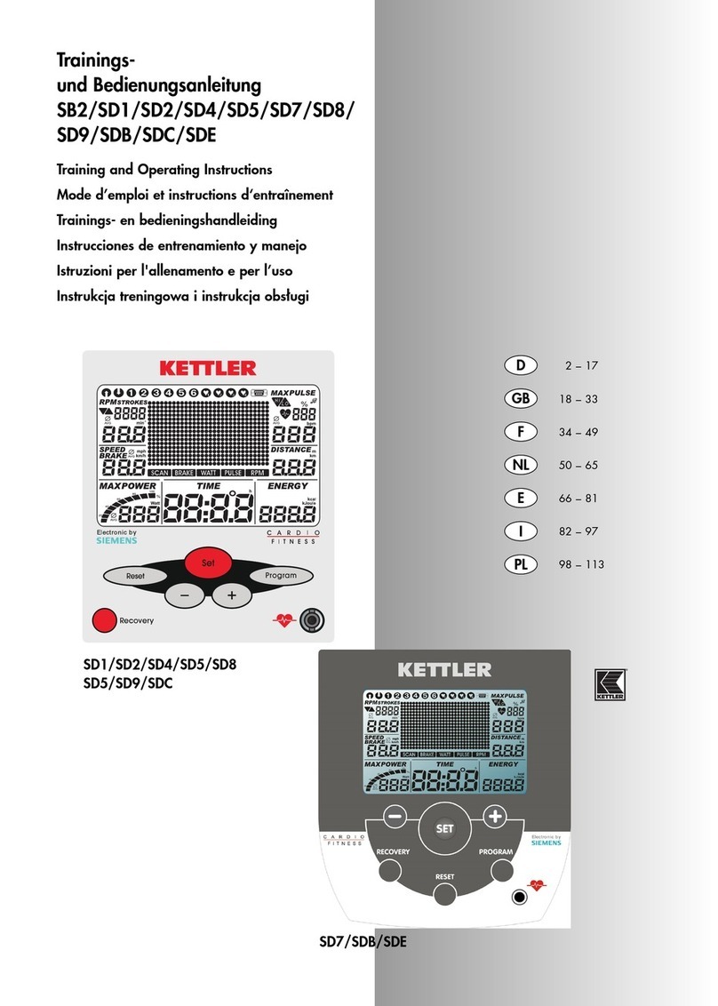 Kettler SB2 Training and operating instructions