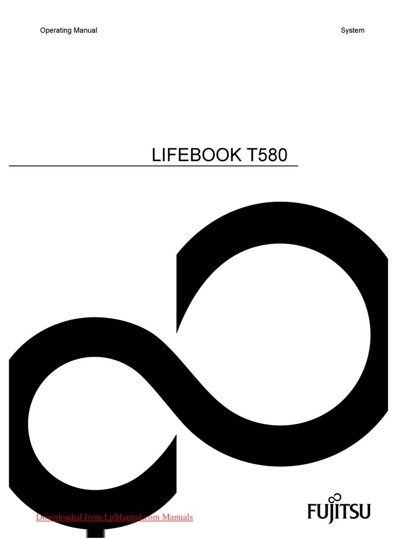 Fujitsu Lifebook T580 manual
