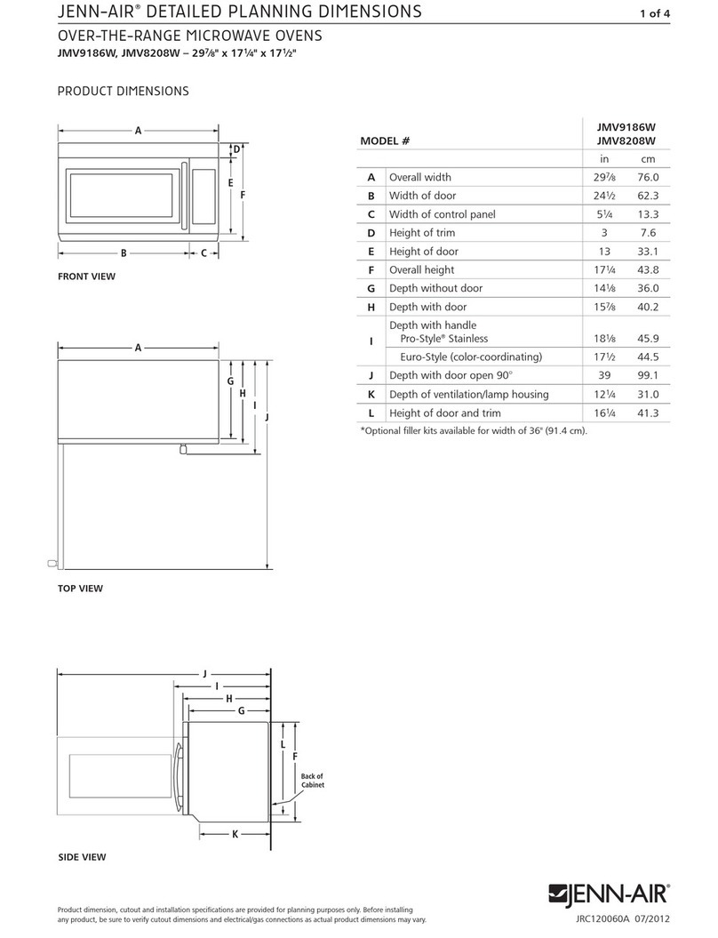 Jenn-Air JMV9186W User instructions
