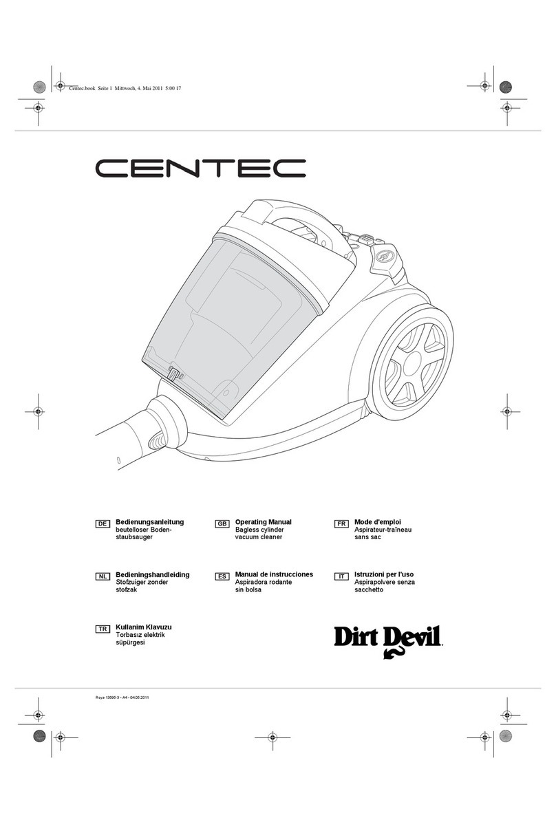 Dirt Devil CENTEC operating manual