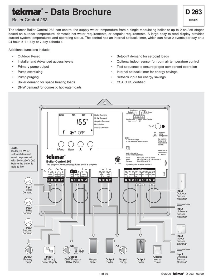 Tekmar Boiler Control 263 Data brochure
