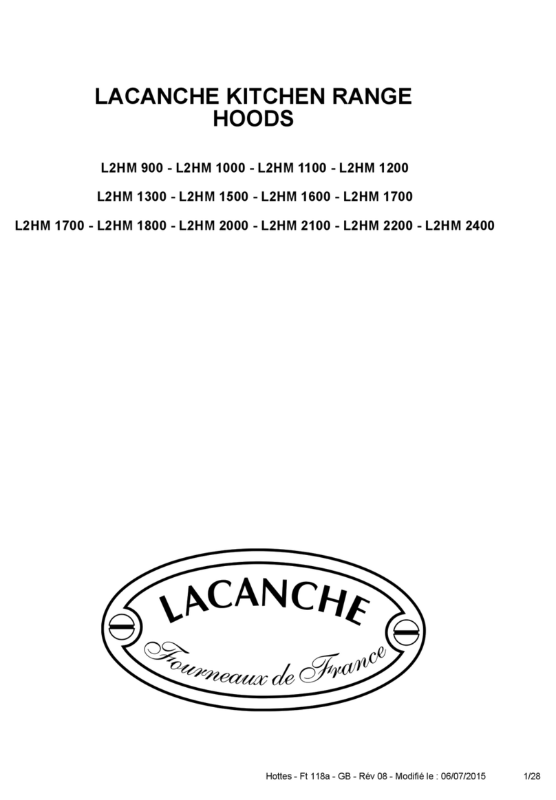 Lacanche L2HM 900 Installer manual