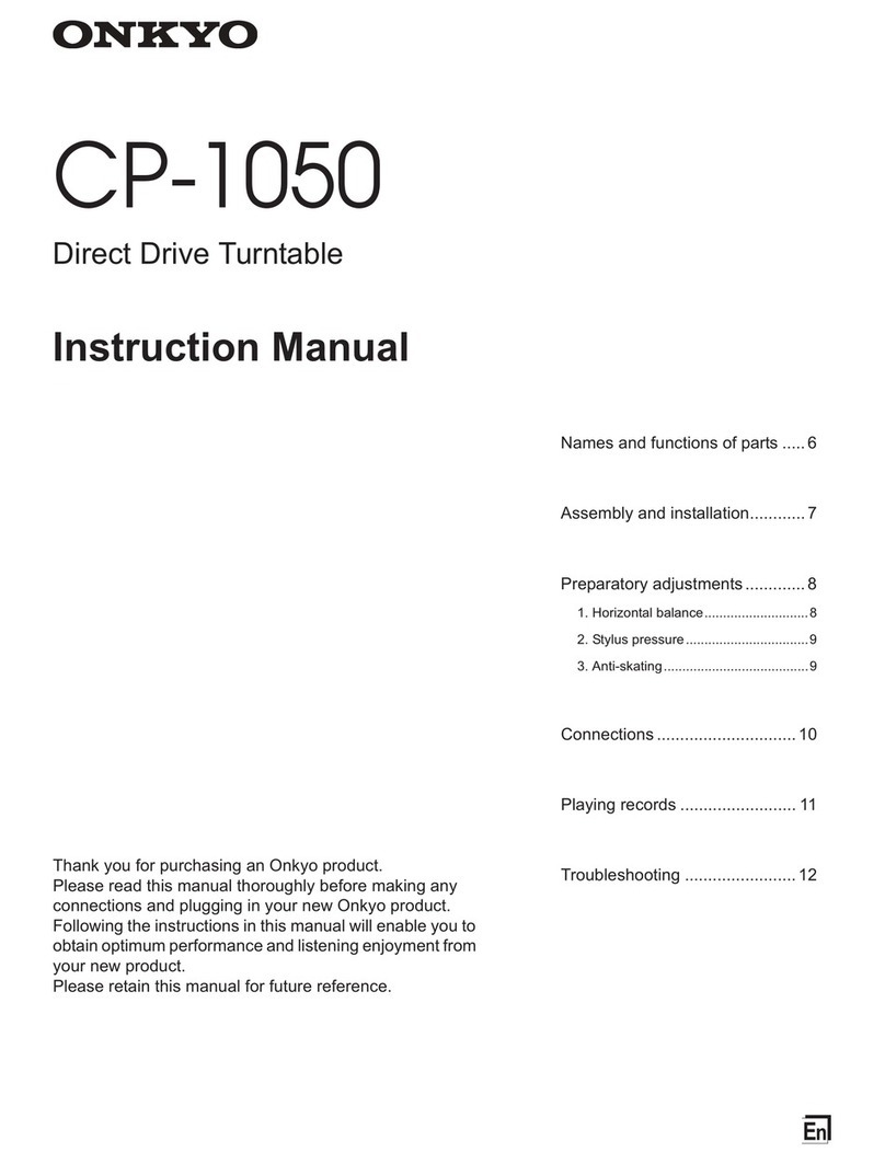 Onkyo CP-1050 User manual