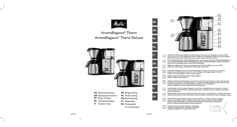 Melitta AromaElegance Therm User manual