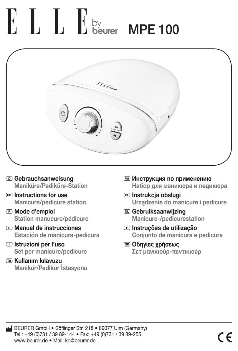 Beurer MPE 100 Instructions for use