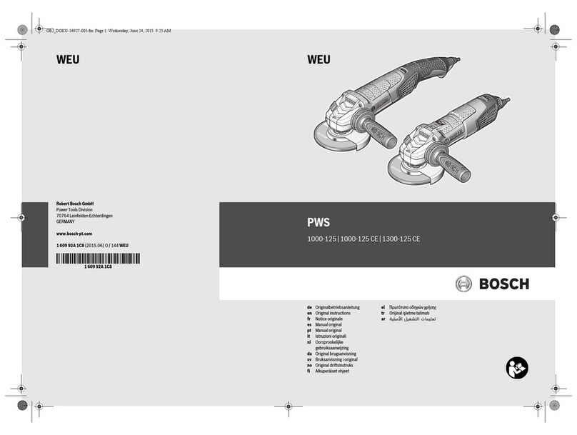 Bosch PWS 1000-125 User manual