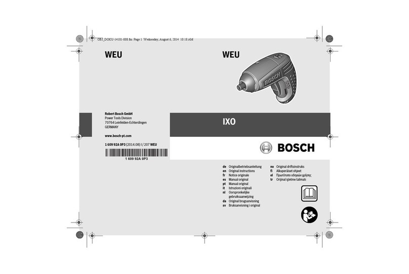 Bosch IXO User manual