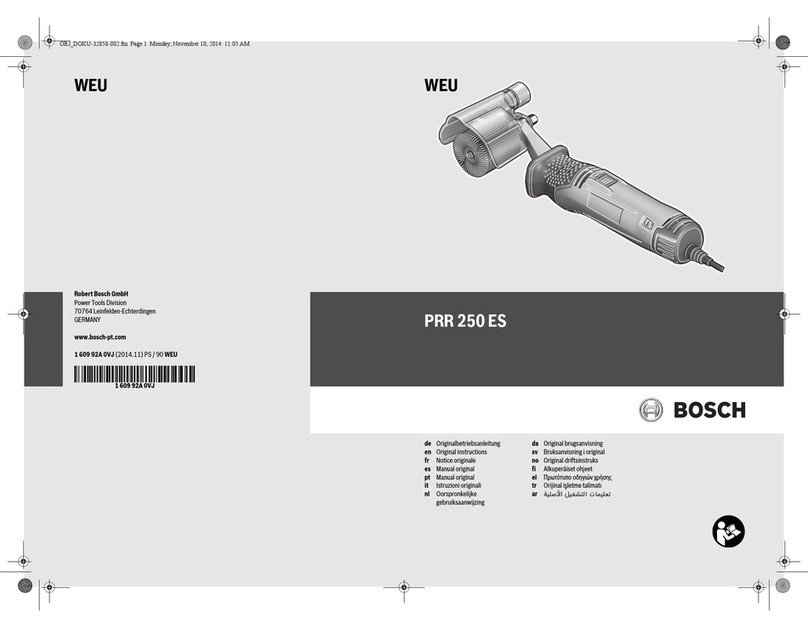 Bosch PRR 250 ES User manual