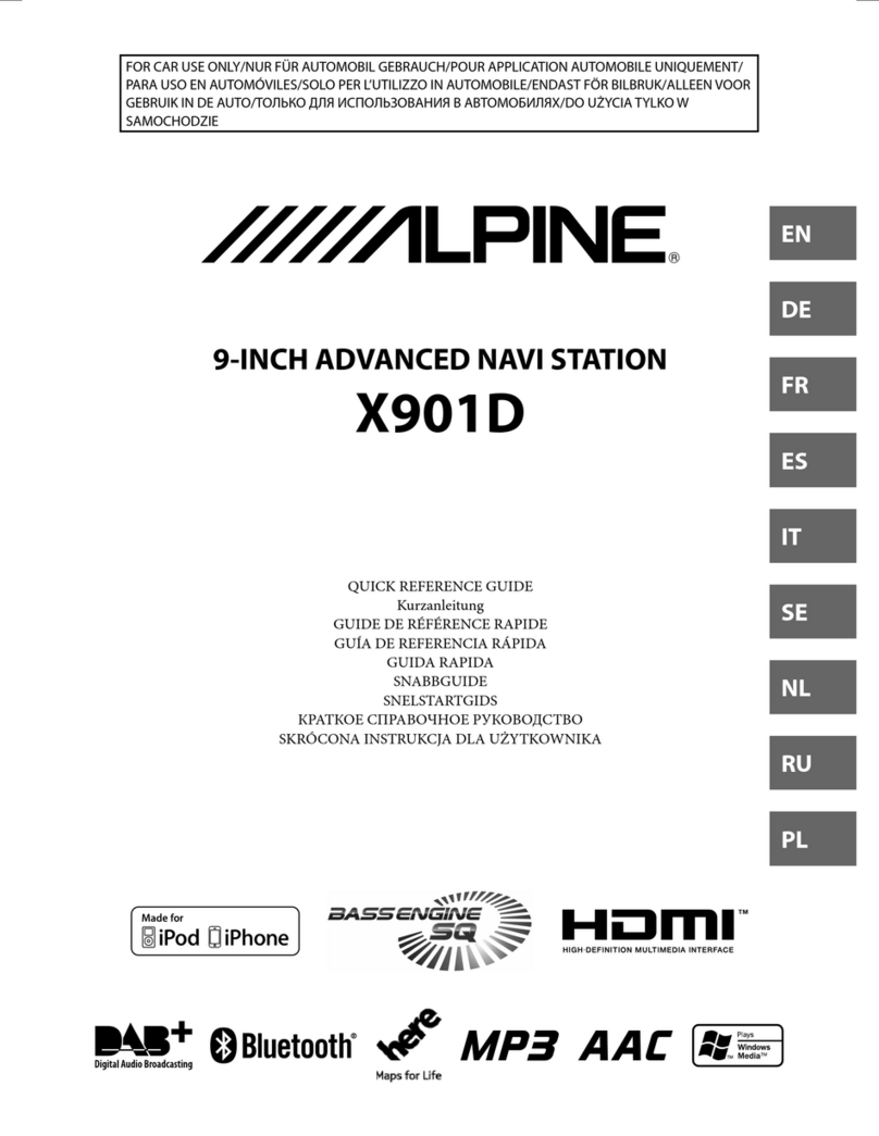 Alpine X901D User manual