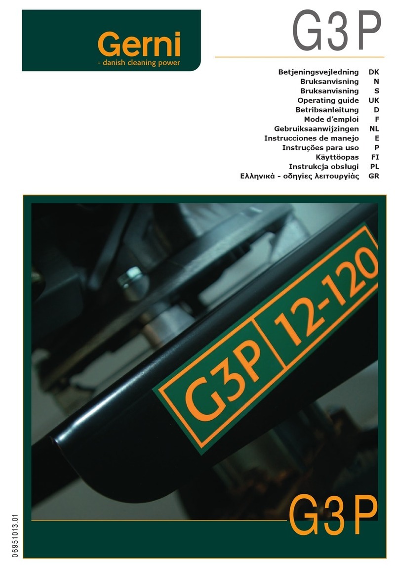Gerni G3P User manual