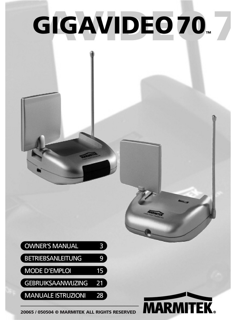 Marmitek GIGAVIDEO 70 owner's manual