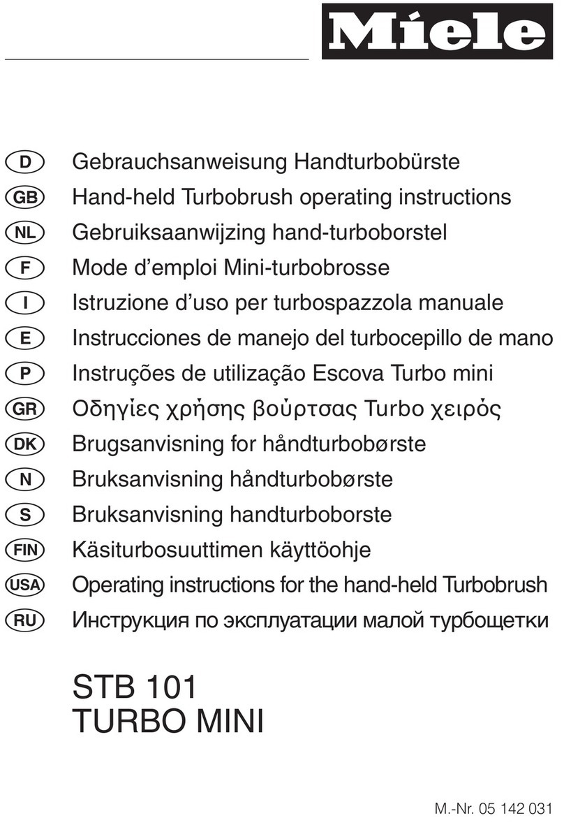 Miele TURBO MINI STB 101 operating instructions