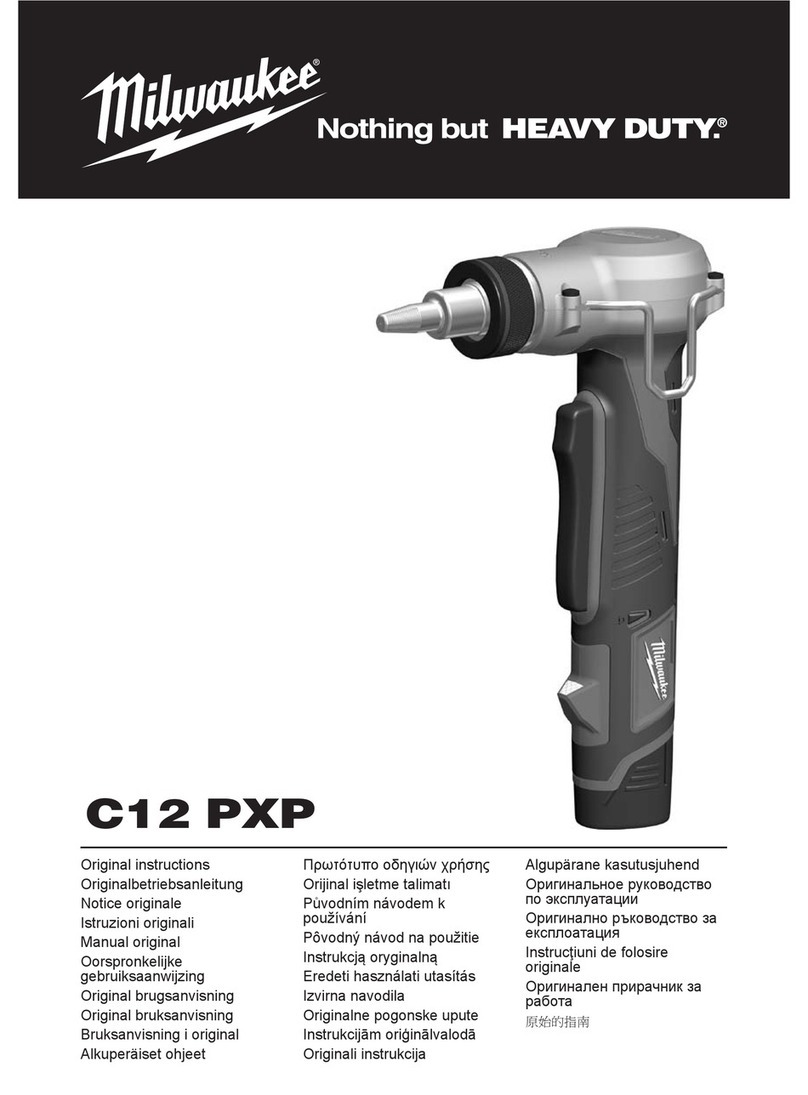 Milwaukee C12 PXP User manual