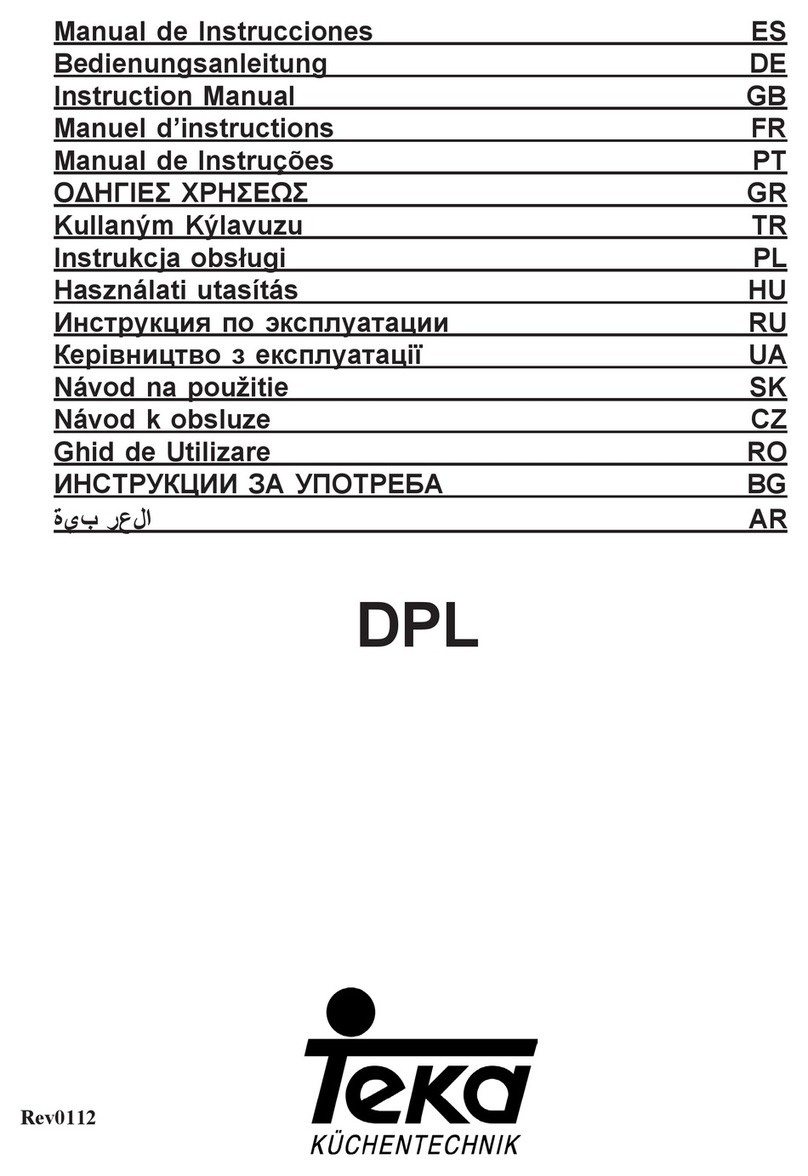 Teka DPL 90 instruction manual