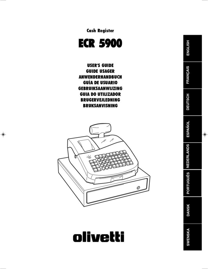 Olivetti ECR 5900 User manual