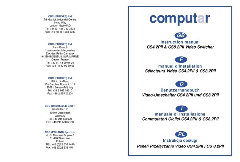 CBC CS4.2PII instruction manual