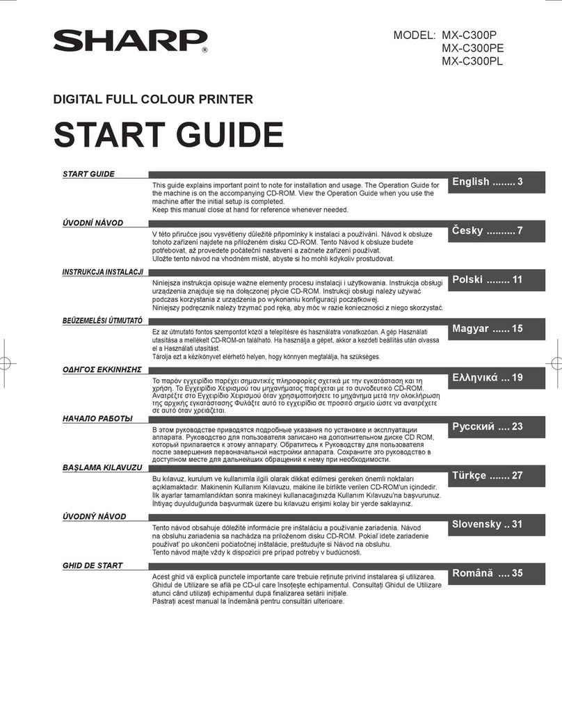Sharp MX-C300P Guide