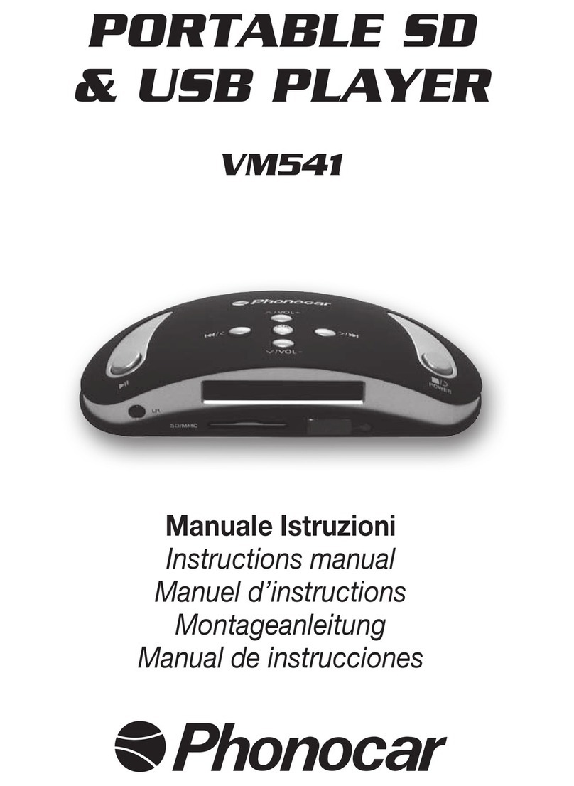 Phonocar VM541 instruction manual