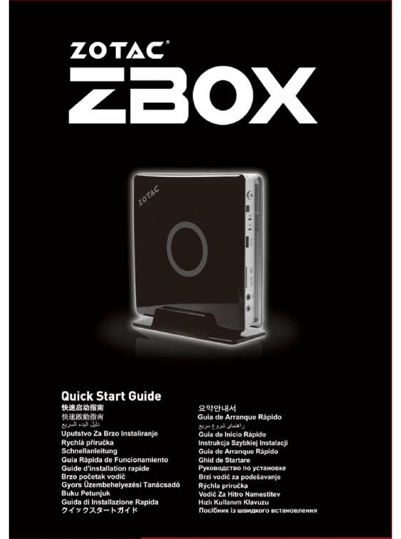 Zotac ZBOX series User manual