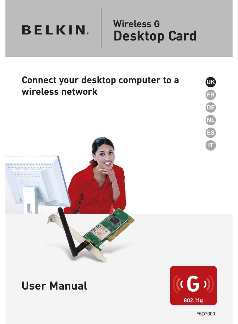 Belkin Wireless G F5D7000 User manual