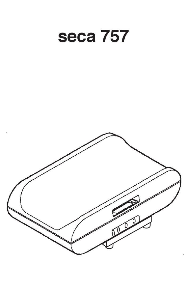 Seca 757 Instruction manual and guarantee