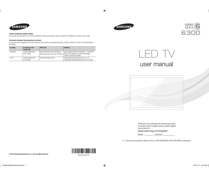 Samsung 6 series User manual