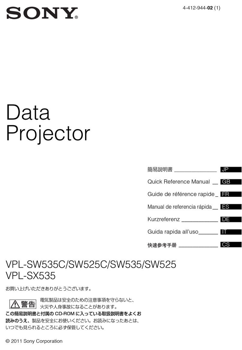 Sony VPLSW535C Service manual